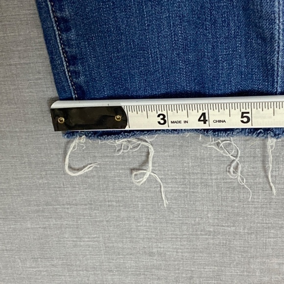 AG Adriano Goldschmeid Prima Crop Cigarette Jeans Womens 26R Raw Hem Medium Wash - Picture 5 of 15